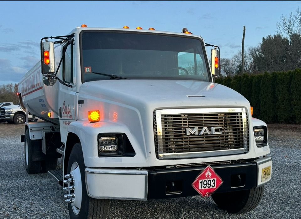 Tim Capps Oil Co. Mac fuel delivery truck — front view