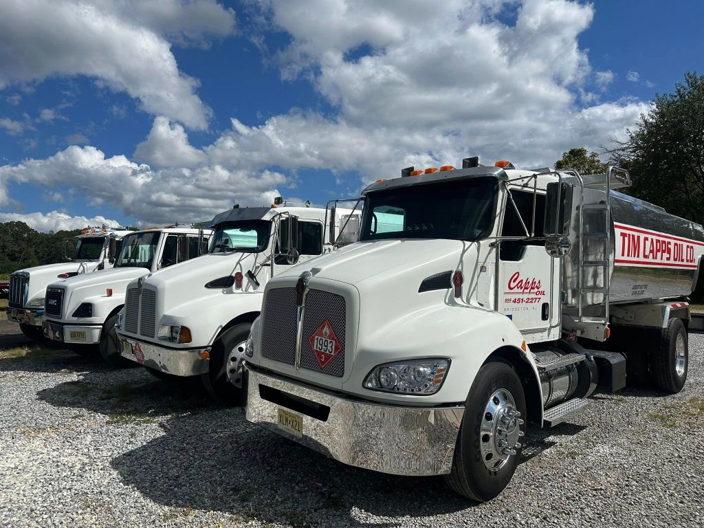 Tim Capps Fuel Oil Co. fleet of delivery trucks — Bridgeton NJ